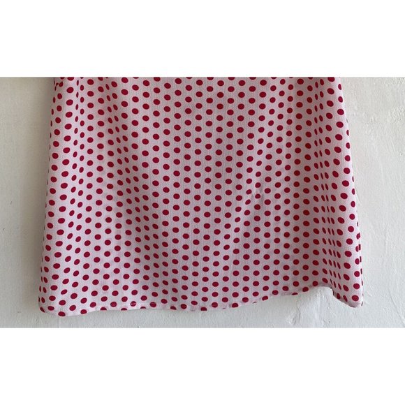 COPY - Monteau Women's Cold Shoulder Polka Dot Blouse Top Large White Red Flowy… - Picture 3 of 8